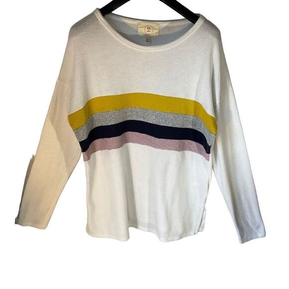 Ella Mara Striped Casual Sweater. An Anthropologie Brand, Small. Made in USA - Picture 7 of 13